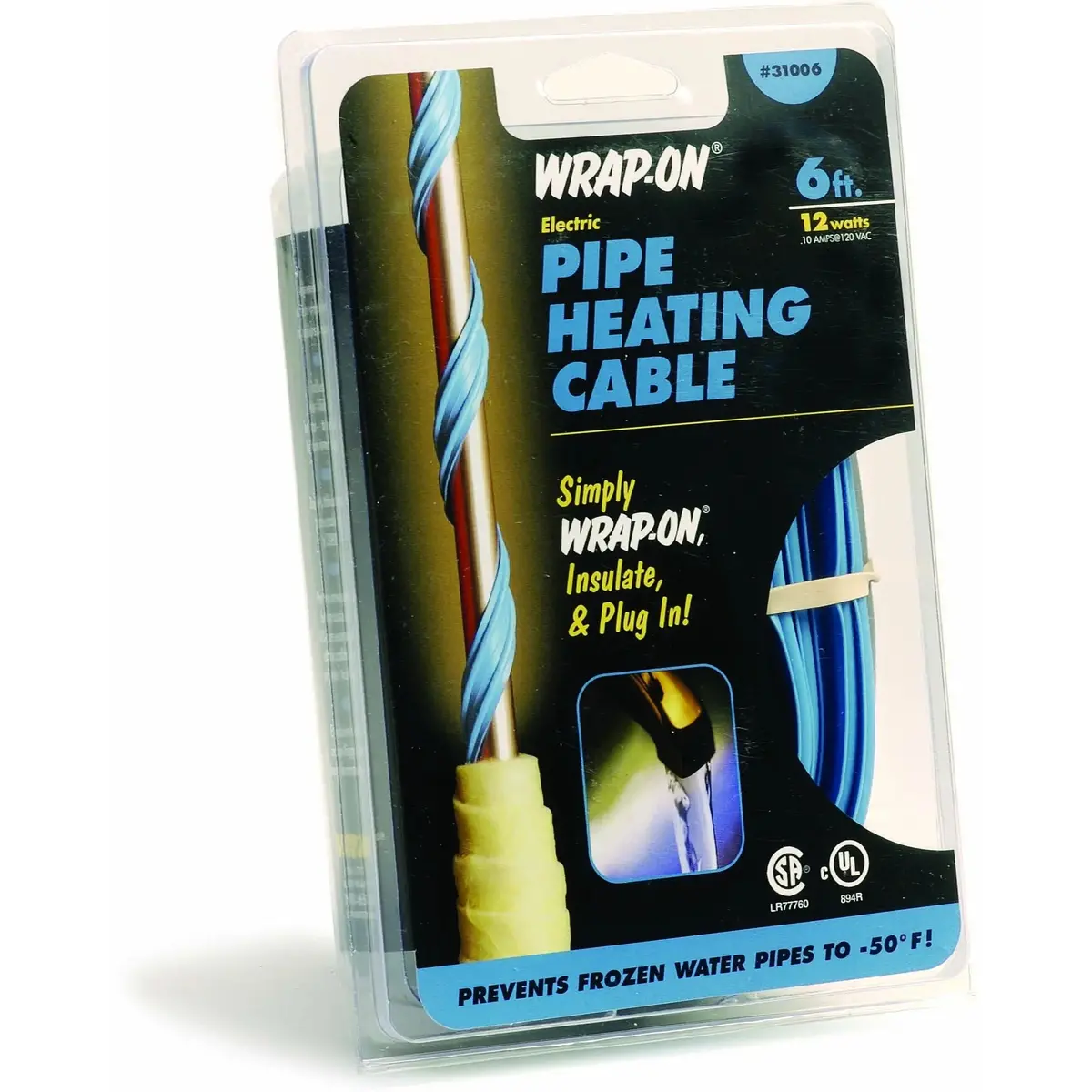 31006 6 Foot 12W 120V Pipe Heating Cable 1