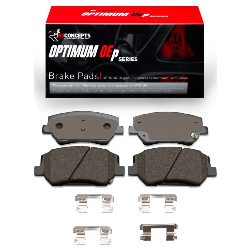 R1 Optimum Oe Brake Pad & Hardware Kit – Front Set For 2019–2020 Hyundai Santa Fe 1