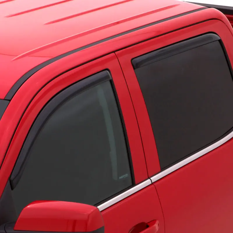 Avs 05-18 Nissan Navara King Cab Ventvisor In-Channel Front & Rear Window Deflectors 4Pc - Smoke 1
