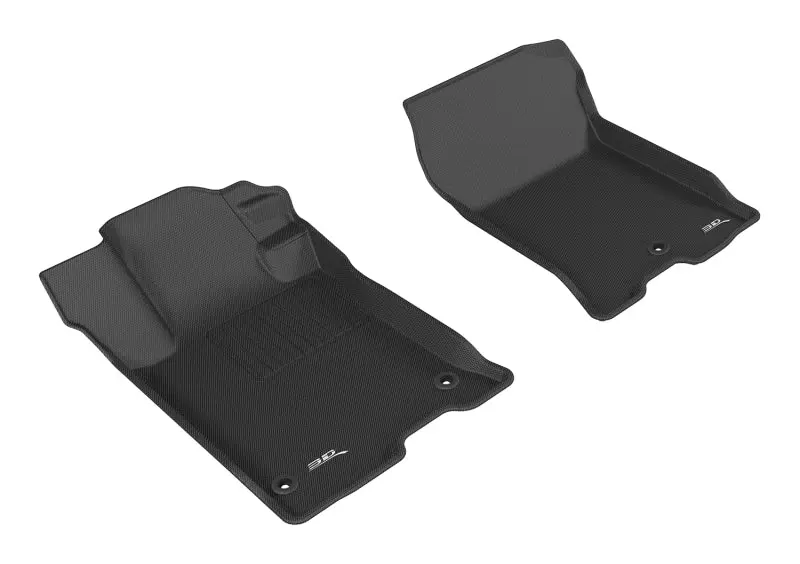 3D Maxpider Black First-Row Floor Mat Set For 2015–2020 Acura Tlx Fwd (Kagu Trim) 1