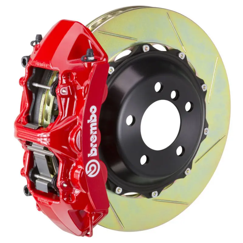 Brembo Gt Big Brake Kit – Front – 2013–2017 Audi Q5 3.0T/Tdi/Hybrid – 6-Piston Calipers, 380×32Mm Slotted 2-Piece Rotors – Red Finish 1