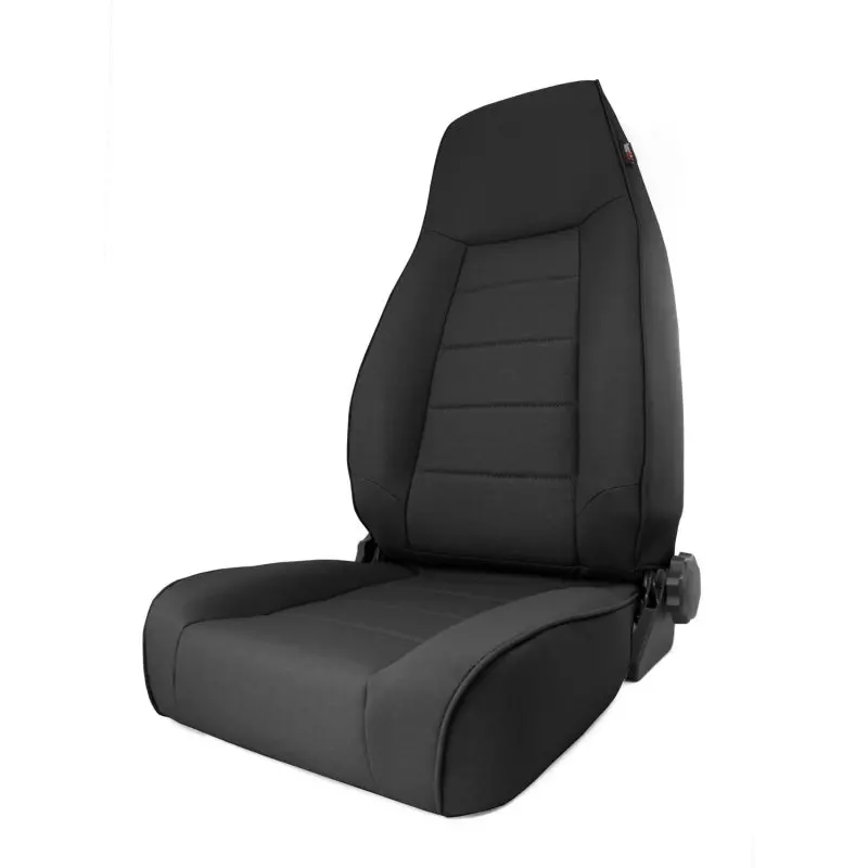 Rugged Ridge High-Back Reclining Front Seats – Black Denim Fabric For 1997–2006 Jeep Tj 1
