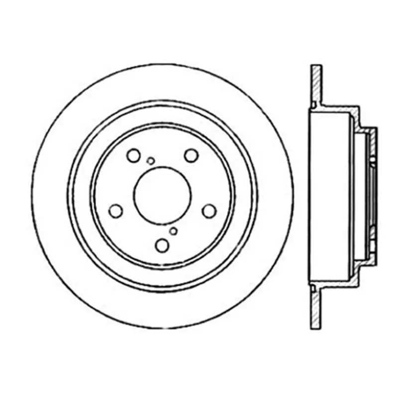 Stoptech Power Slot Slotted Rear Right Brake Rotor For 2002–2005 Subaru Wrx 1