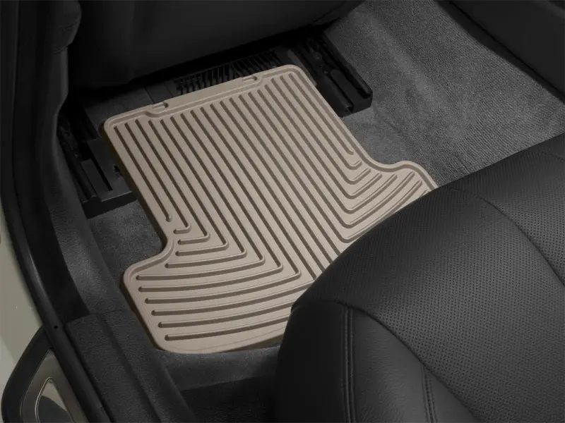 Wt Custom-Fit Rubber Floor Mats – Front Row, Tan Color 1