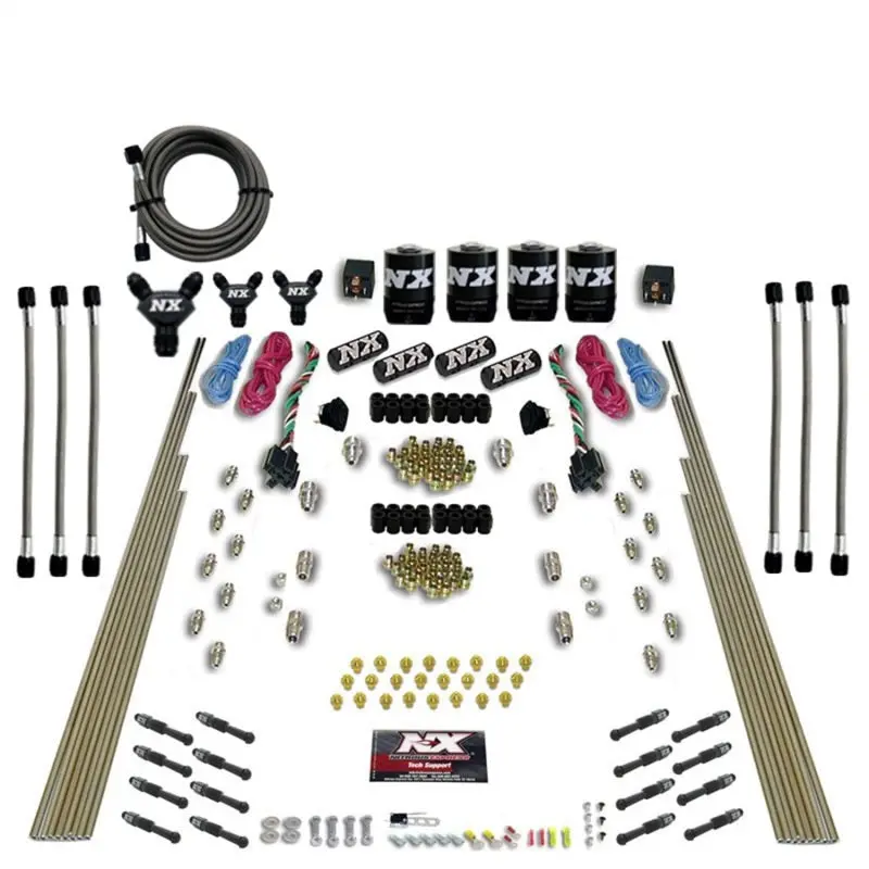 Nitrous Express 8 Cyl Dry Direct Port Dual Stage 4 Solenoids Nitrous Kit (200-600Hp) W/O Bottle 1