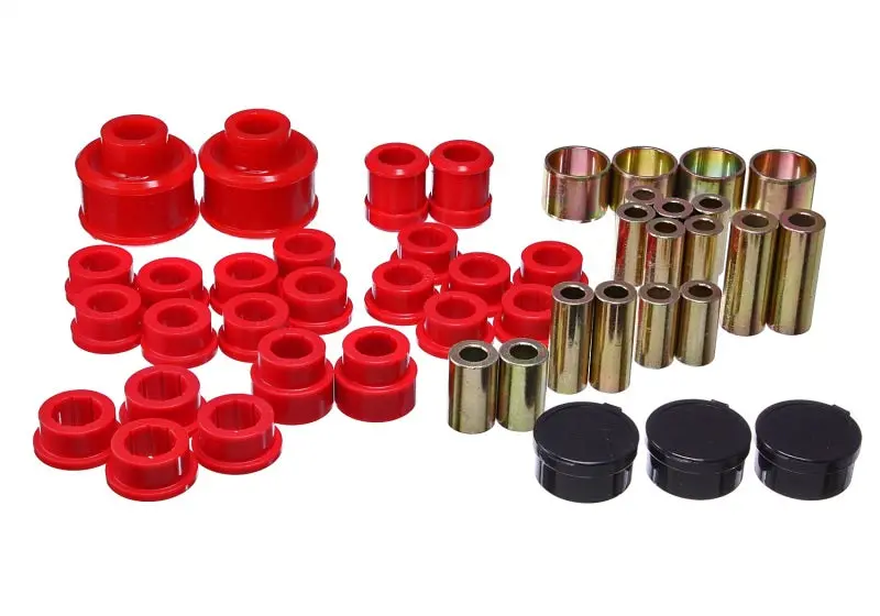 Energy Suspension Red Polyurethane Rear Control Arm Bushing Kit For 2005–2009 Subaru Legacy 1