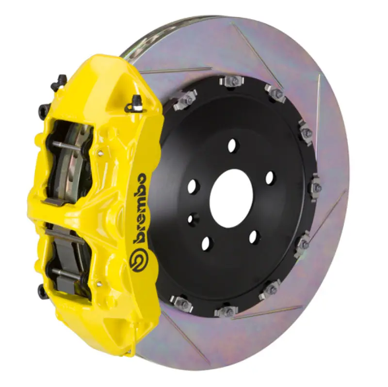 Brembo 06-13 S350 Front Gt Bbk 6 Piston Cast 405X34 2Pc Rotor Slotted Type1-Yellow 1
