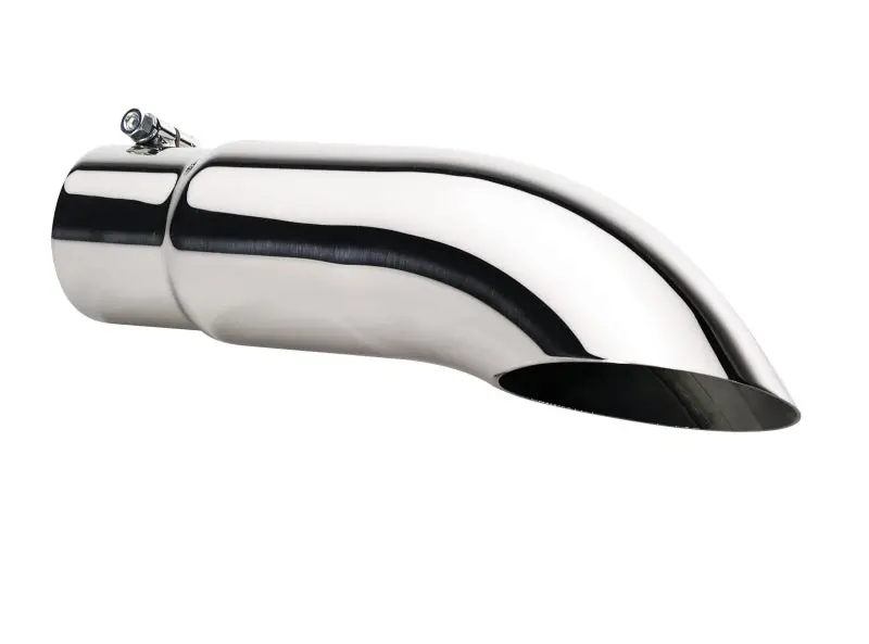 Gibson Stainless Steel Turn-Down Slash-Cut Exhaust Tip – 4" Outer Diameter, 3" Inlet, 12" Length 1