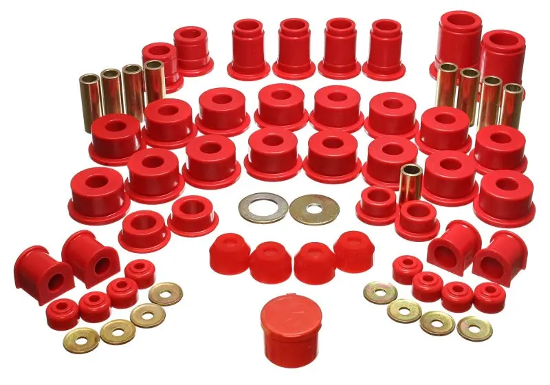 Energy Suspension Hyper-Flex Master Bushing Kit – Red Polyurethane, Fits 1990–1995 Toyota 4Runner (2Wd & 4Wd) 1