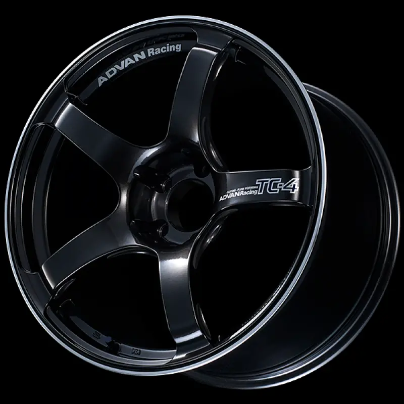 Advan Tc4 Racing Wheel – 18X9In, +53 Offset, 5X120 Pcd, Black Gunmetallic Finish With Center Ring 1