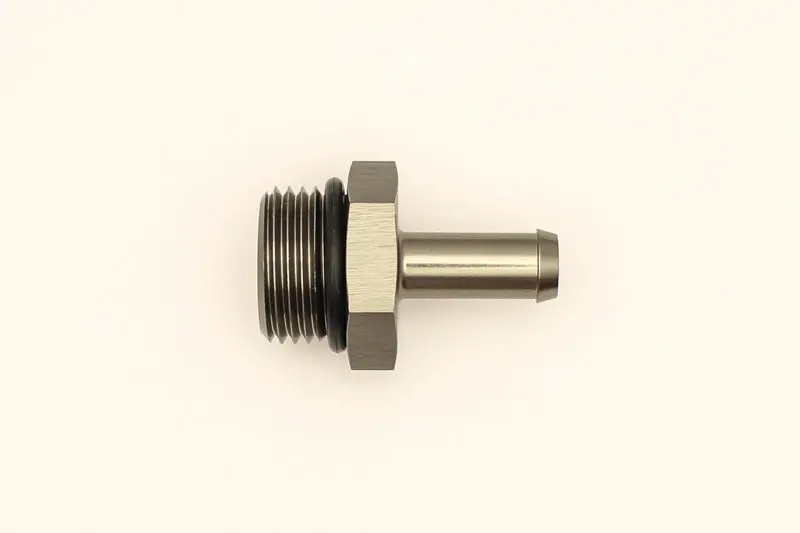 Deatschwerks 8An Orb Male To 5/16-Inch Male Barb Fitting – Includes O-Ring 1