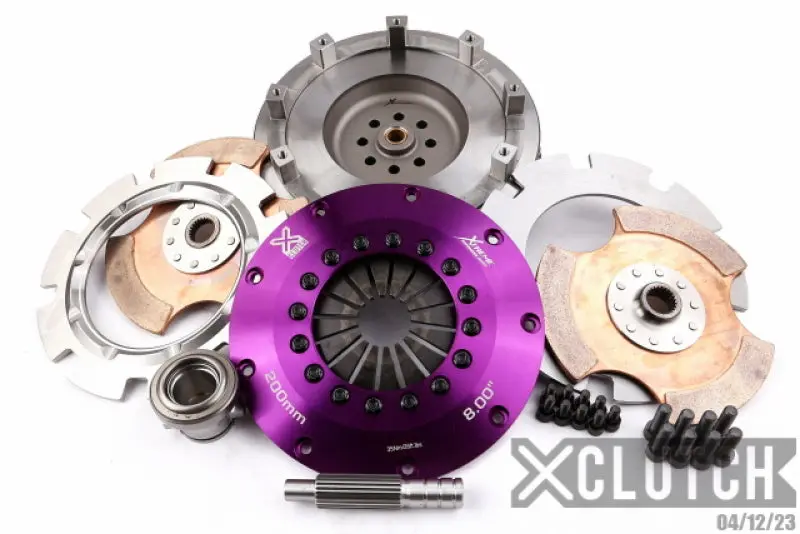 Xclutch Twin Ceramic Solid Disc Clutch Kit – Nissan Silvia S15 (1999–2002), 2.0L, 8" Diameter 1