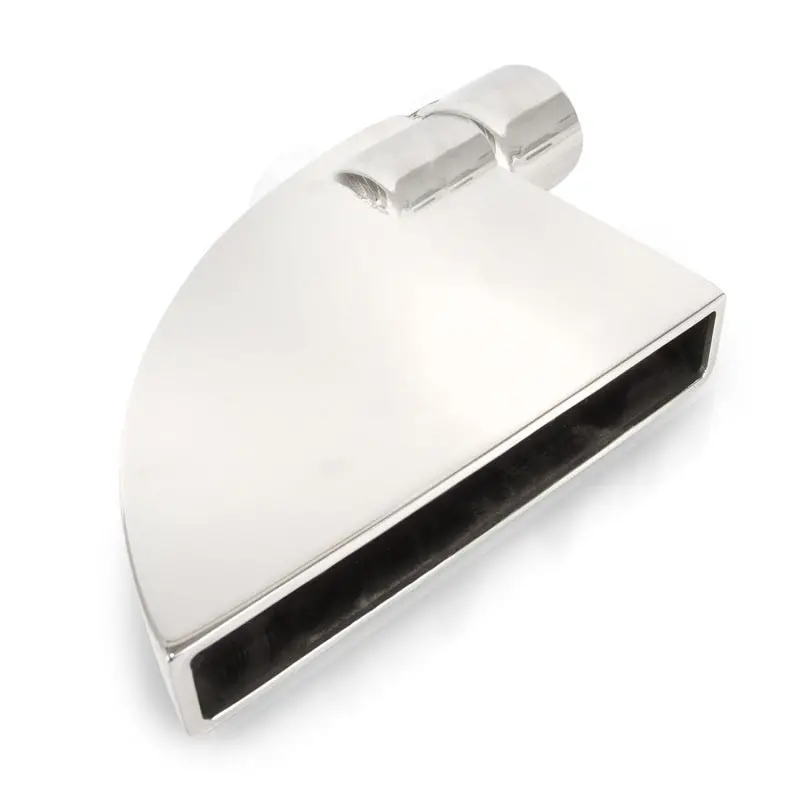 Stainless Works Boxxter 90-Degree Exhaust Tip – 2.25" Id Inlet, Polished Stainless 1
