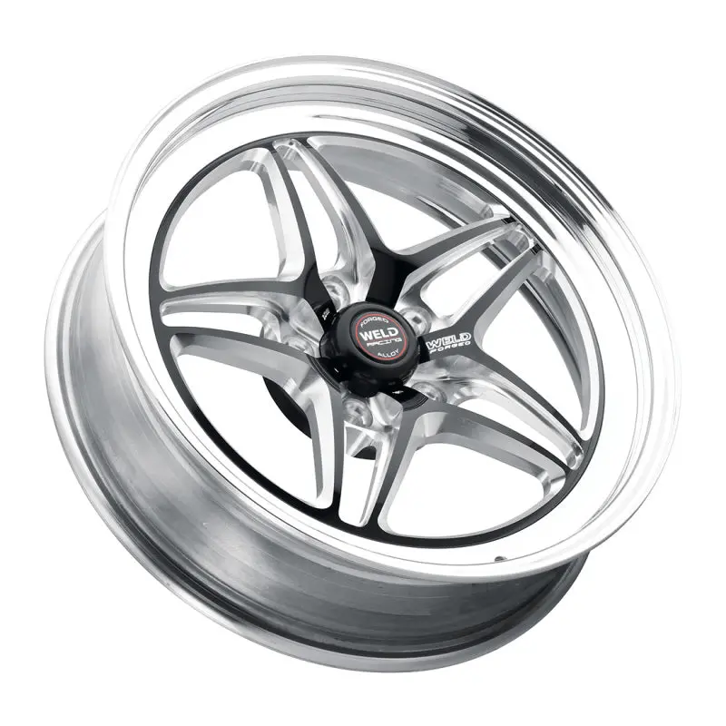 Weld S81 Black Racing Wheel – 15X10", 5X4.5" Bolt Pattern, 7.5" Backspace, 3.18" Centerbore (Medium Pad) 1