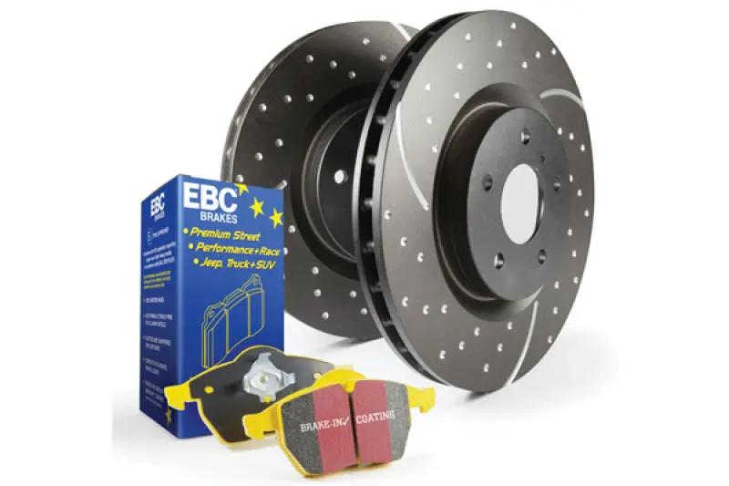 Ebc Yellowstuff High-Performance Brake Kit – S5 Series Pads + Gd Slotted Rotors 1