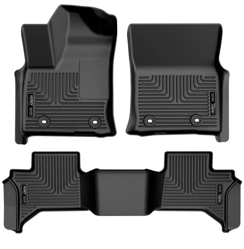 Husky Liners Weatherbeater Floor Liners – 2022–2023 Lexus Lx600 – Front & Second Row – Black 1