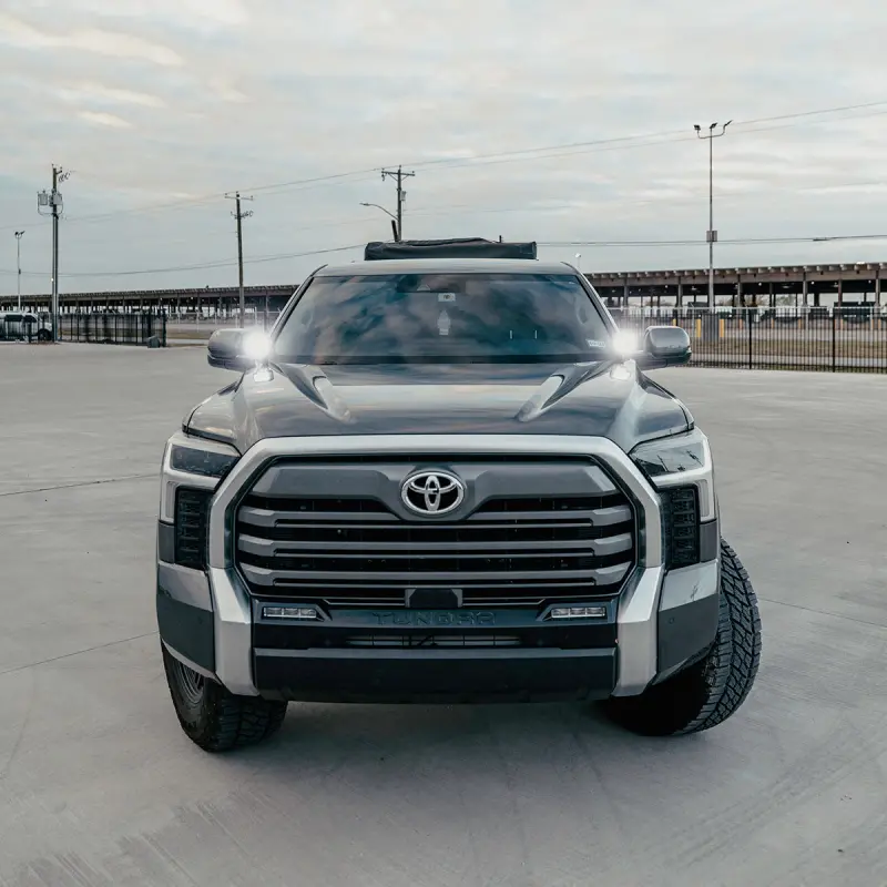 Cali Raised Low-Profile Ditch Light Mounting Kit For 2022+ Toyota Tundra – Round Cannon Pods Only 1