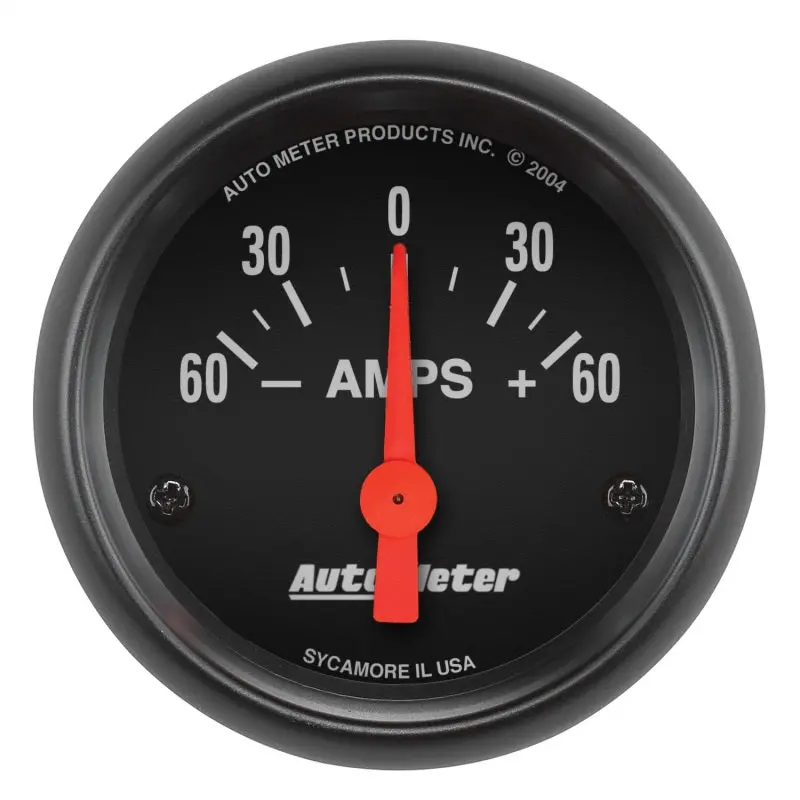 Autometer Z-Series 52Mm Electric Ammeter Gauge – 60-Amp Capacity 1