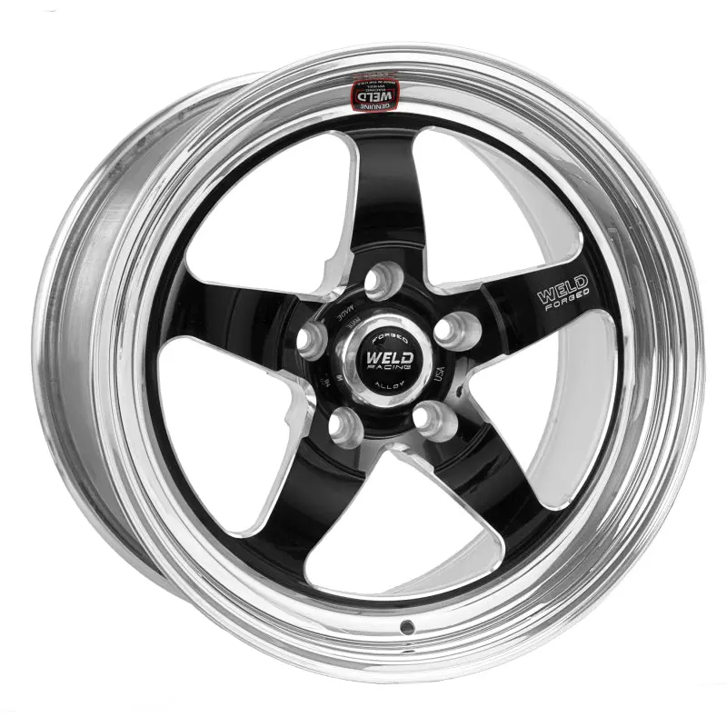 Weld S71 Black Alloy Wheel – 18X8.5 Inches, 5X4.75 Bolt Pattern, 4.7-Inch Backspace, Medium Pad Finish (Non-Beadlock) 1