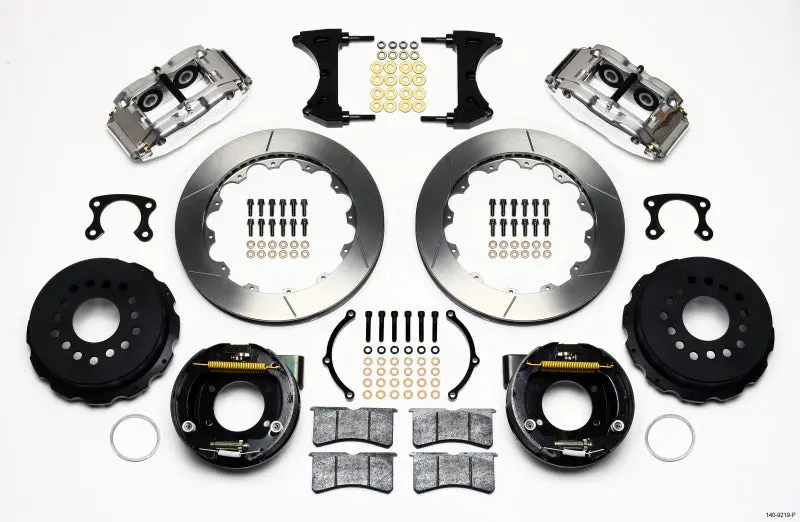 Wilwood Narrow Superlite 4R Rear Parking Brake Kit – 12.88" Rotor, Polished Finish, Big Ford Fitment 1