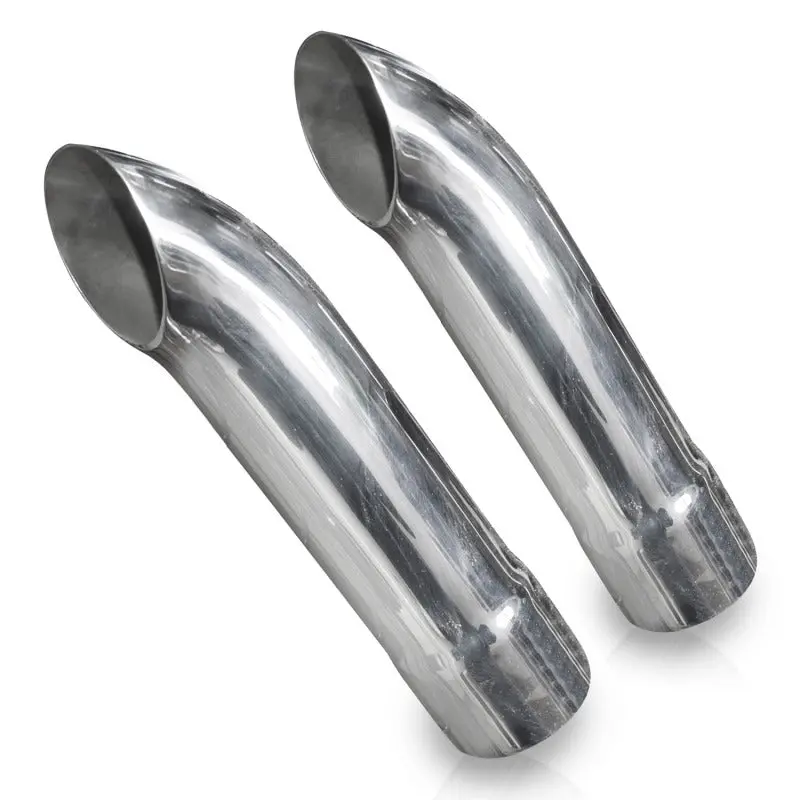 Stainless Works Short Turn-Down Exhaust Tips – 2.25" Id Inlet & Body 1