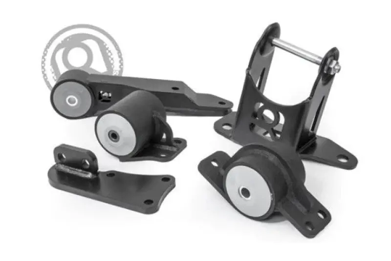 Innovative 00-07 Honda Insight K-Series Black Steel Mounts 95A Bushings (K20 Engine And Trans) 1