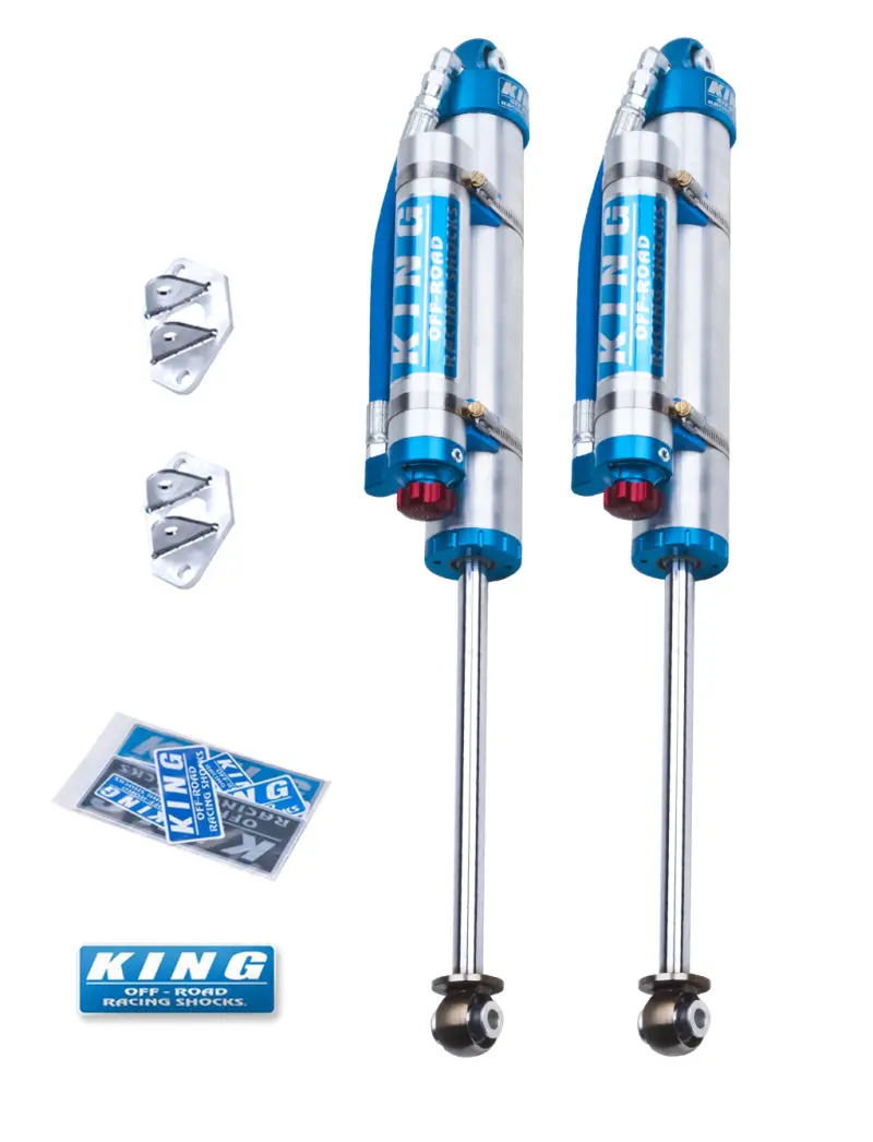 King Shocks 2.5" Rear Piggyback Reservoir Shocks For 1997–2006 Jeep Wrangler Tj (0–2" Lift, Adjustable) 1