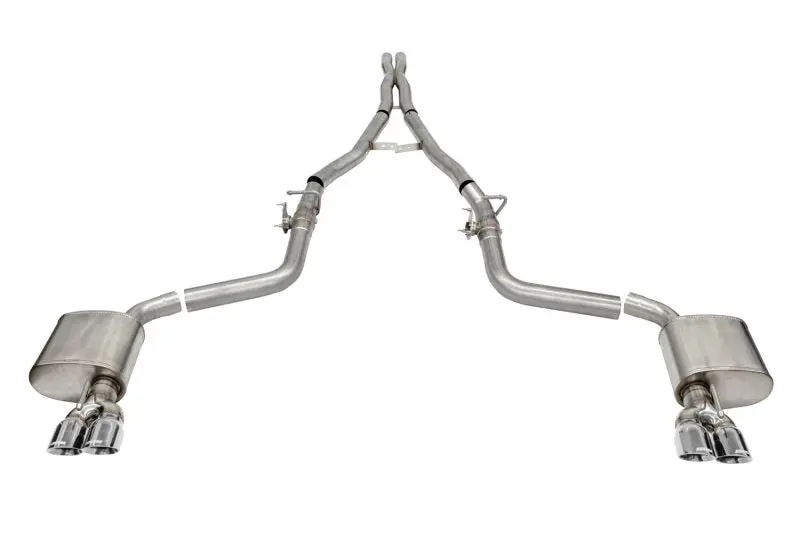 Corsa Valved Cat-Back Exhaust For 2015–2021 Dodge Challenger Srt/Hellcat/Demon/Redeye – 2.75" Inlet, Dual 3.5" Polished Tips 1