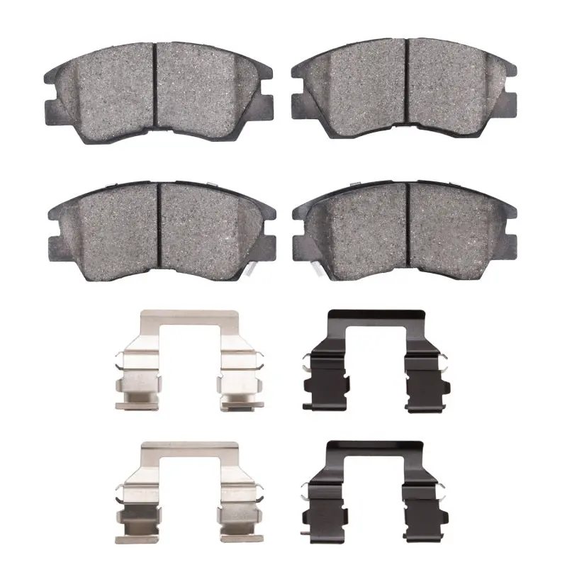 R1 Semi-Metallic Front Brake Pad & Hardware Kit – 1986–2008 Dodge Ram 50 1