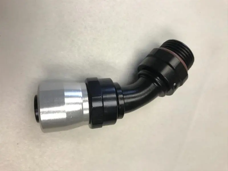 Fragola -12An Male Radial Fitting With 45° Sport Crimp Hose End 1