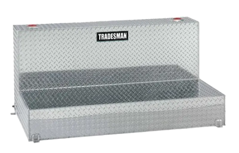 Tradesman 48-Gallon Aluminum L-Shaped Liquid Storage Tank – Bright Finish, Industrial Duty 1