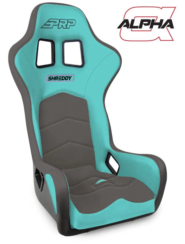 Prp Shreddy Alpha Composite Racing Seat – Teal And Grey Accent Trim 1